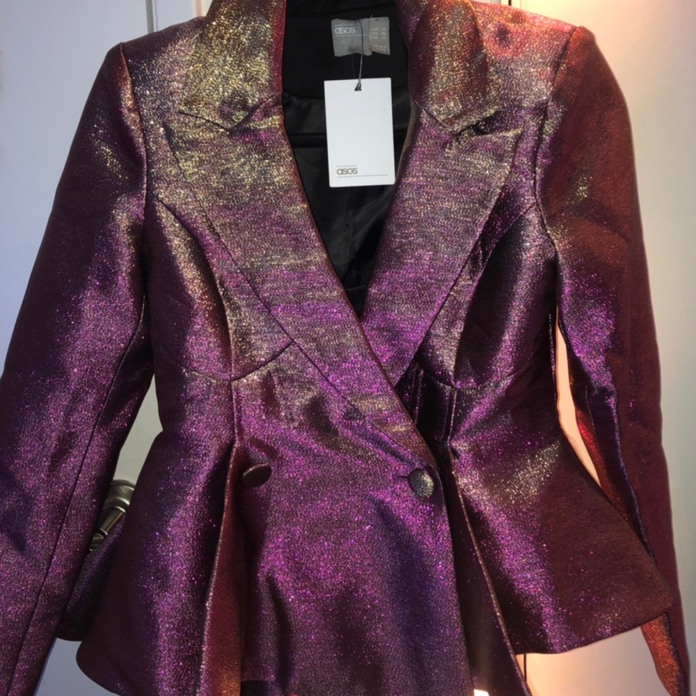 ASOS Design Luxe two tone structured blazer